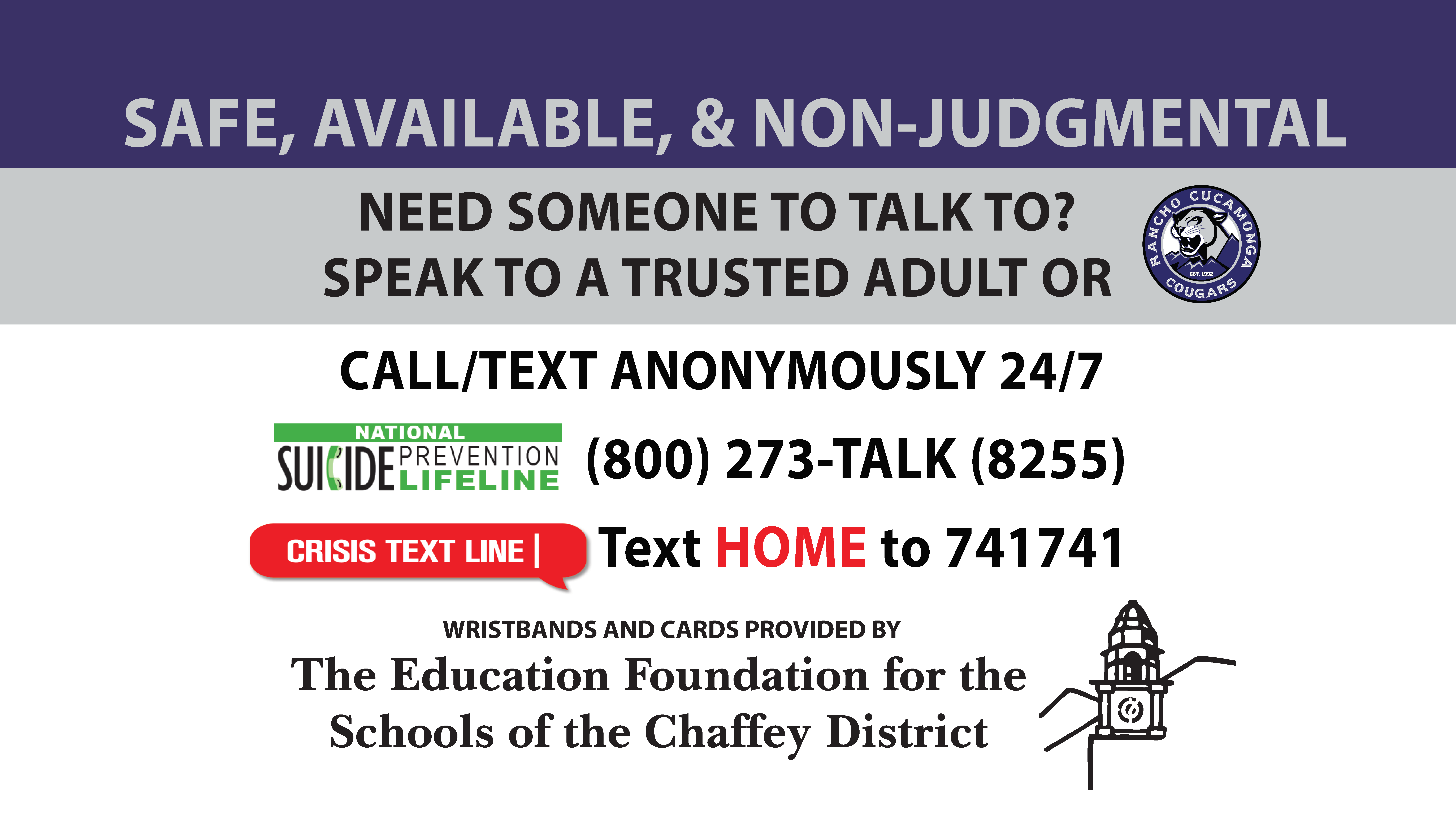 Rancho High School Suicide Prevention Information