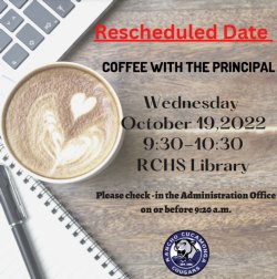Coffee with the Principal - Rescheduled Date